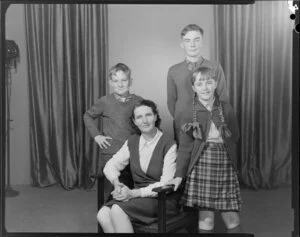 McKenzie Family, portrait of mother & three children