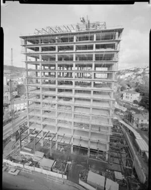 Construction site of the Reserve Bank of New Zealand, Wellington