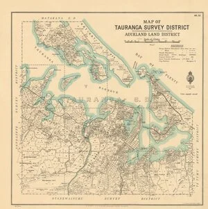 Map of Tauranga Survey District, Auckland Land District [electronic resource].