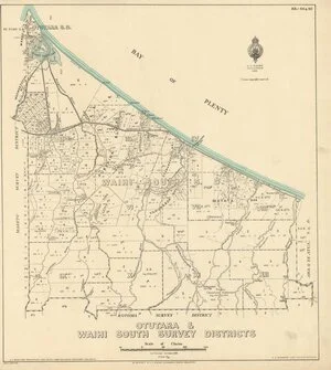 Otutara & Waihi South Survey Districts [electronic resource] / H.J. Fletcher, October, 1932.