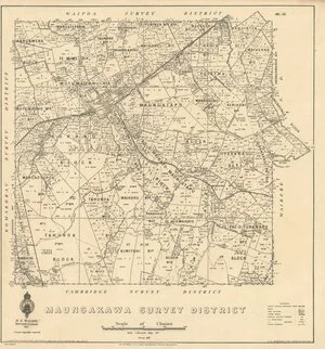 Maungakawa Survey District [electronic resource] / delt. A. Rocard, May '33.