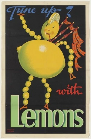 New Zealand Railways. Publicity Branch: Tune up with lemons / Railways Studios [ca 1940]