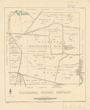 Kaingaroa Survey District [electronic resource] / delt. H.R. Cochran, Dec. 1937.