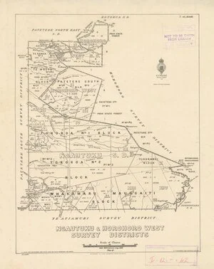 Ngautuku & Horohoro West Survey Districts [electronic resource] / delt. H.R. Cochran, July 1936.