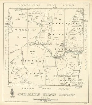 Whakamaru Survey District [electronic resource] / delt. H.R. Cochran, Feb. 1936.