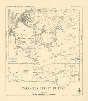 Tarawera Survey District [electronic resource].