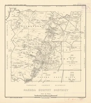 Paeroa Survey District [electronic resource] / delt. A.J. Stewart, Aug. 1938.