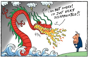 [Chinese dragon breathes fire at Acting PM Winston Peters over critical defence paper]