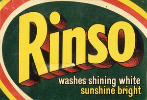 Reckitt and Colman New Zealand :[Rinso packet. Front. 1950s?].