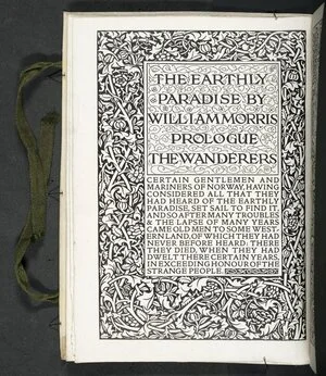 The earthly paradise. / By William Morris ...