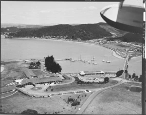Aerial view of Waitangi Hotel, Bay of Islands