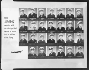 NAC, Poster with named portraits of National Airways Corporation captains