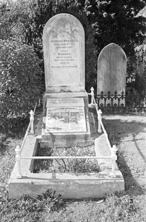 The Bennett family grave, plot 13.L, Sydney Street Cemetery.