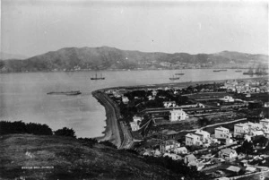 Overlooking Thorndon, Wellington - Photograph taken by Burton Brothers