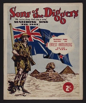 Sons of the diggers : We swing along- and sing a song / words and music by Ernest Armstrong.