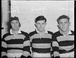 Rugby players Rowell, Cornish and Guild