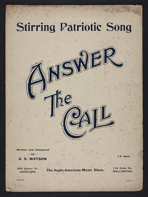 Answer the call / written and composed by E.E. Watson.