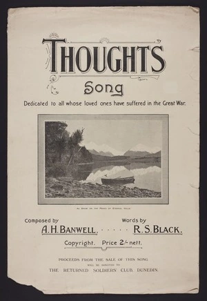 Thoughts : song / composed by A.H. Banwell ; words by R.S. Black.