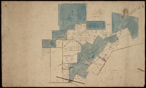 [Creator unknown] :[Land subdivisions on outskirts of Carterton township][ms map]. [ca.1899].