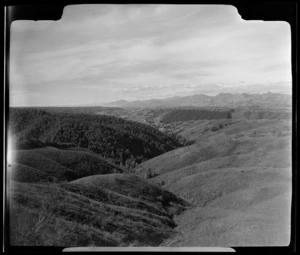 Nelson across the Waimea Plains, from Motupiko Hill, Tasman Region