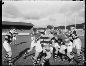 Wellington versus University rugby game