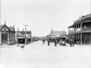 Looking down the main street in Dargaville, Northland