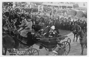 Zachariah, Joseph, 1867-1965 :Photograph of Lord Islington's arrival in Wellington