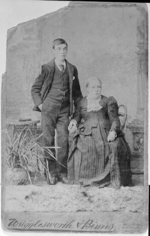 Rosetta Butt and her son Walter - Photograph taken by Wrigglesworth and Binns