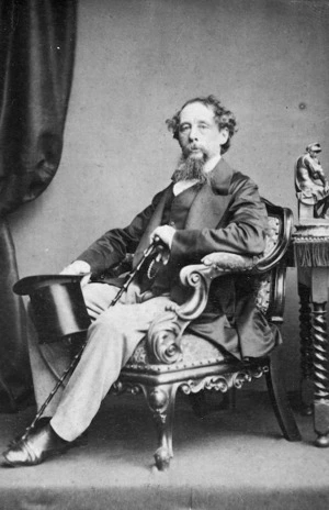 Portrait of the English novelist Charles John Huffam Dickens (1812-1870)