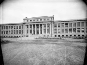 Front block of the Wellington High School building