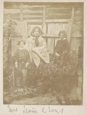 Mrs Jessie Levin and two sons