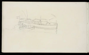Hill, Mabel 1872-1956 :[Launch and rowboat, Capri, 1931].