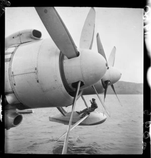 Flying boat landing apparatus