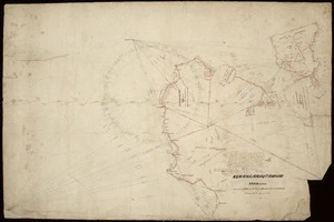 [Wyles & Buck (Surveyors)] :Komangarautawhiri, 2340 acres claimed by Wi Katene Te Puoho, Meihana Teipu and others [ms map]. Transmitted April 7th. 1873, S.O.W. 452