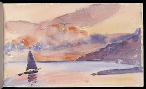 Hill, Mabel 1872-1956 :[Sunset, Capri, Sept 1931]