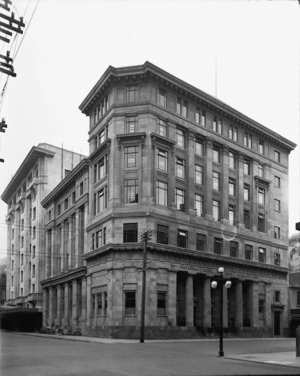 National Bank of New Zealand, corner of Featherston and Grey Streets, Wellington