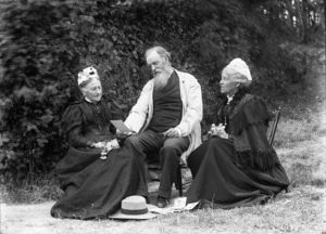 Reverend Algernon Gifford with his wife Sarah Anne and another