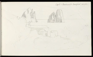 Hill, Mabel 1872-1956 :Capri - Faraleone (or Faraglioni) rocks