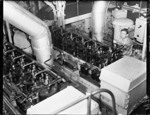 Ship's engine room