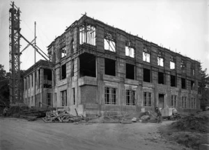 Main Science Building of Massey Agricultural College, Palmerston North, under construction