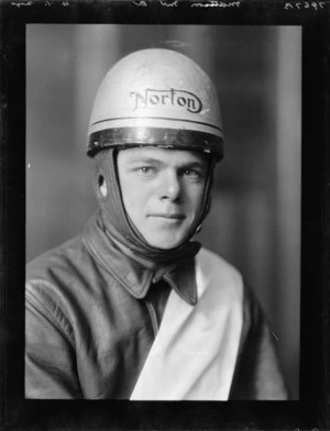 Speedway rider Alf Mattson