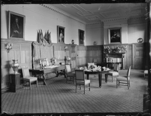 The dining room, Government House, Wellington.