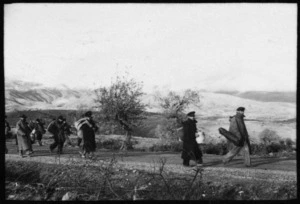 Refugees in Servia, Greece, during World War II - Photograph taken by Ian Macphail