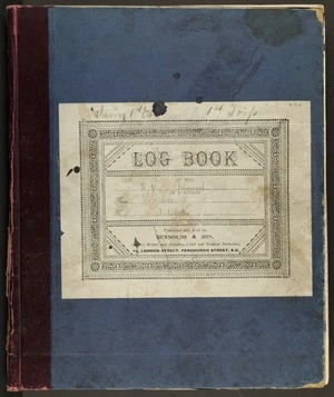 Davis, John King, 1884-1967 : Log book of the Nimrod on a voyage from Lyttelton to the Antarctic, commanded by R G England