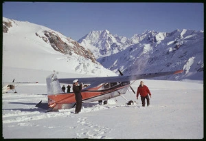 Ski planes on Tasman Glacier