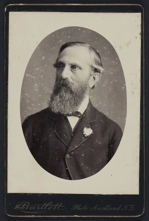 Bartlett, R H (Auckland), fl 1875-1880 :Portrait of Sir John Hall