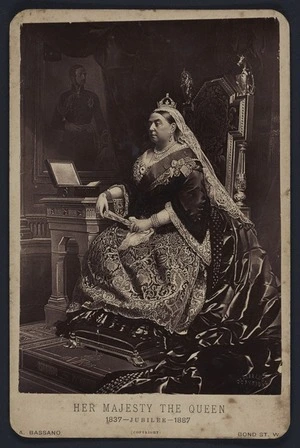 Bassano, Alexander (London) fl 1860s :Portrait of Queen Victoria for Jubilee 1837-1887