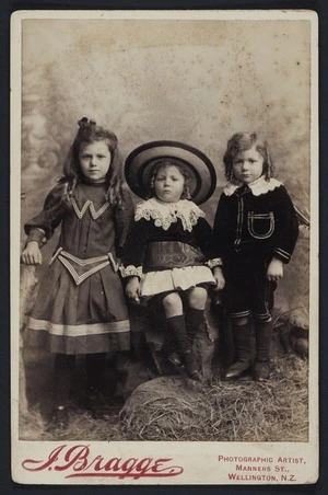 Bragge, James (Wellington) fl 1865-1875 :Portrait of three unidentified children