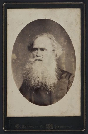 W H Burrows & Co (Launceston, Australia) fl 1877-1898 :Portrait of unidentified elderly man