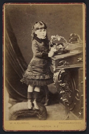 Clarke, William Henshaw, 1831-1910: Portrait of unidentified young girl